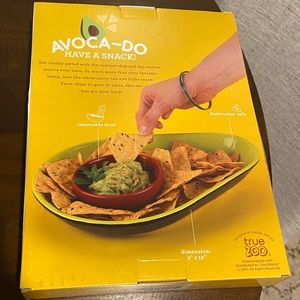 Ceramic Avocado Chip and Dip Bowl